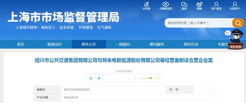 紹興市公共交通集團與特來電新能源股份等經(jīng)營者新設(shè)合營企業(yè)案分析